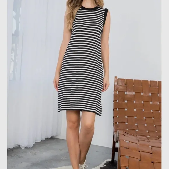 THML Stripe Tank Dress - Small NWT - Picture 4 of 7